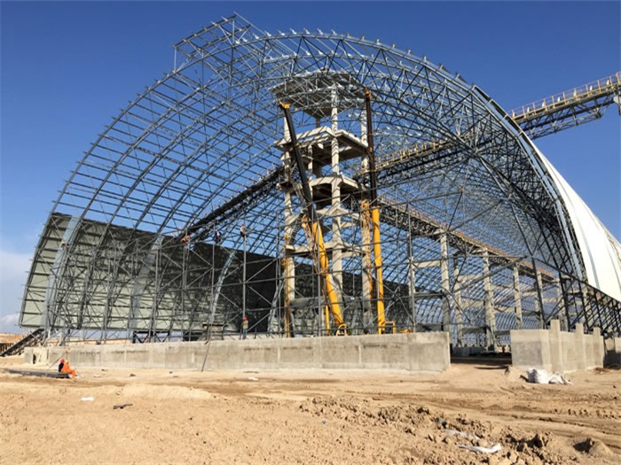 景洪煤机油桶翘工程网架